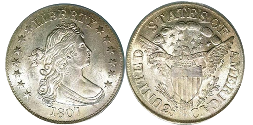 1807 Draped Bust Quarter