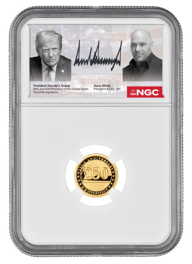 Freedom 250 UFC fight commemorative coin