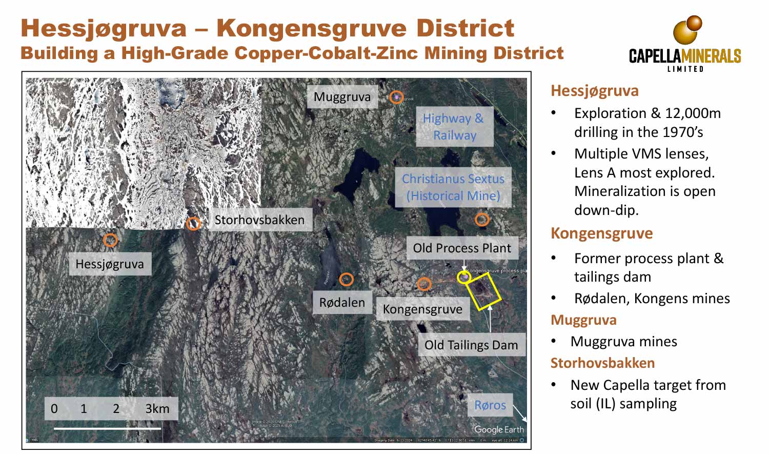Hessjøgruva copper-cobalt-zinc VMS project details
