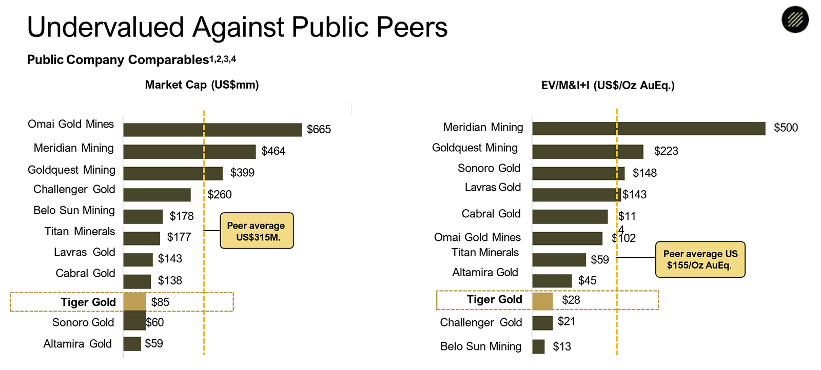 Undervalued Against Public Peers chart