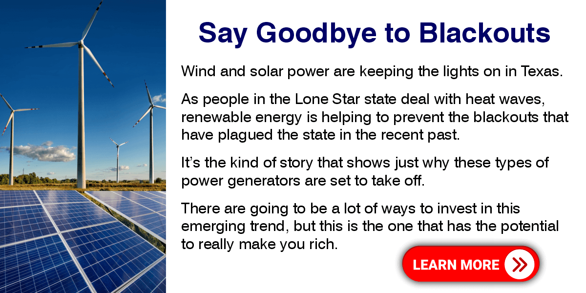 Wind and solar power are keeping the lights on in Texas.