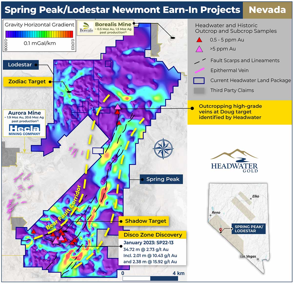 Spring Peak and Lodestar Projects map