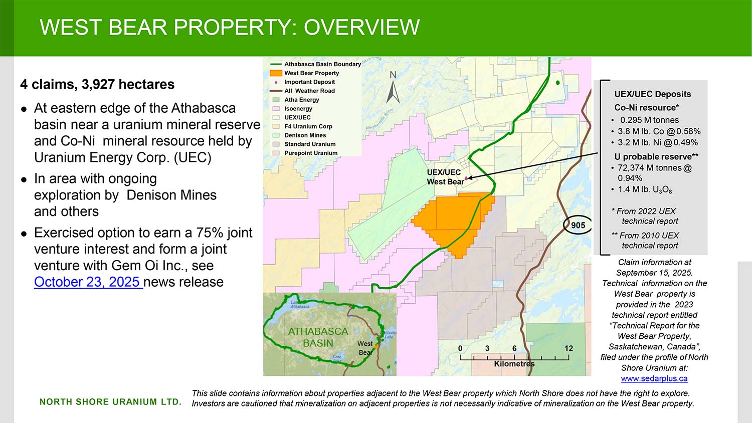 West Bear property overivew