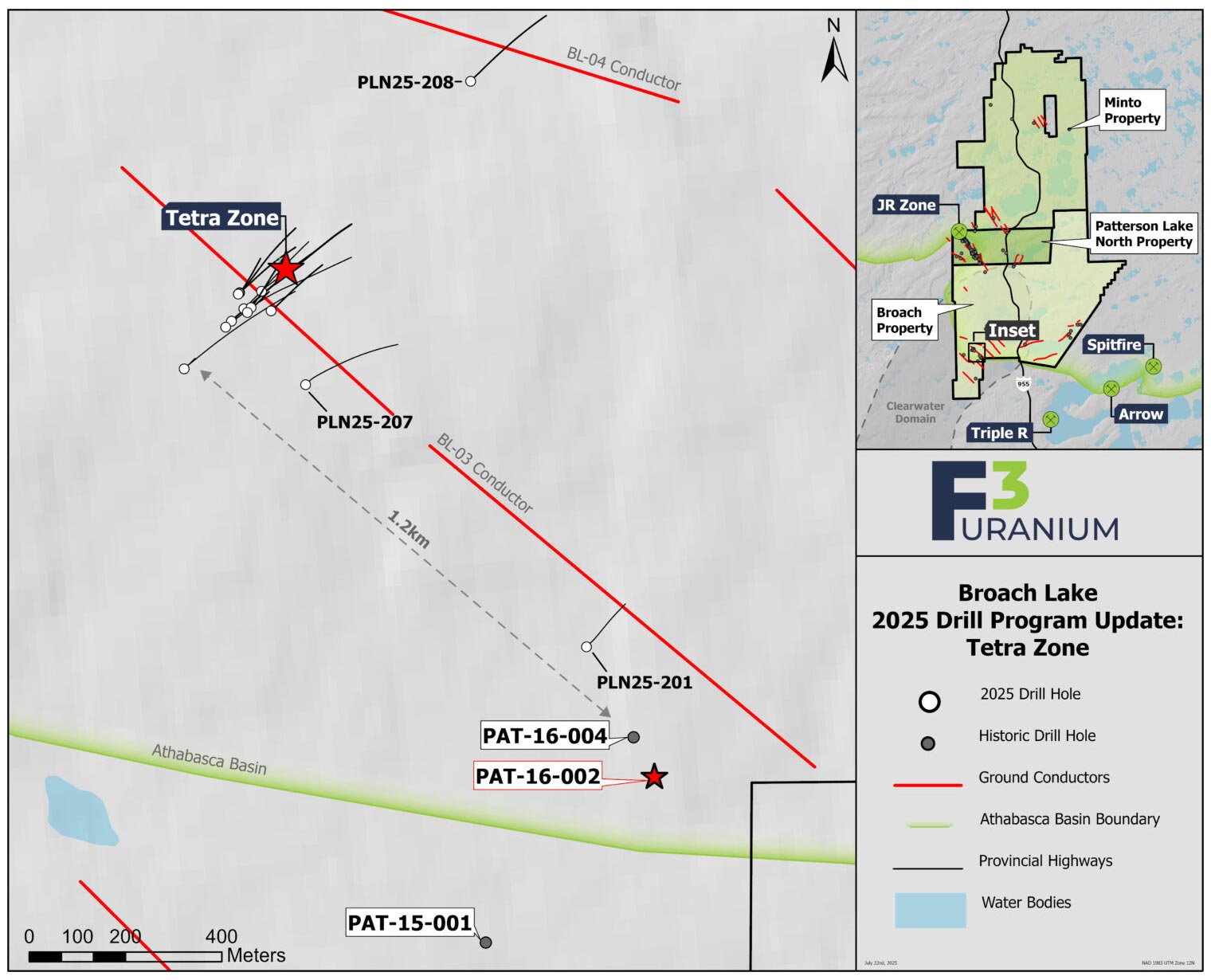 Broach Lake map