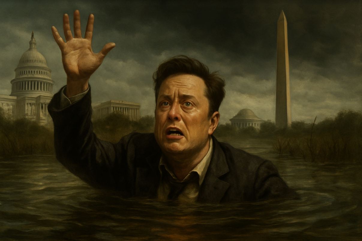 Elon Musk sinking