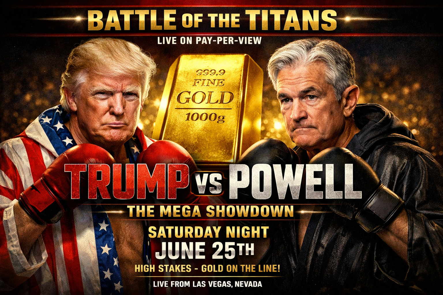 Boxing Poster Trump vs Powell