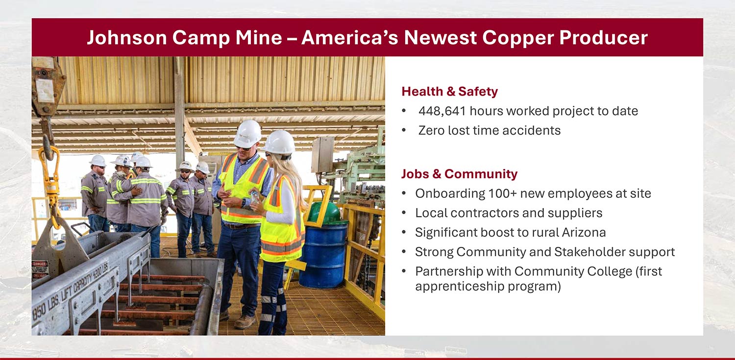 Johnson Camp Mine details