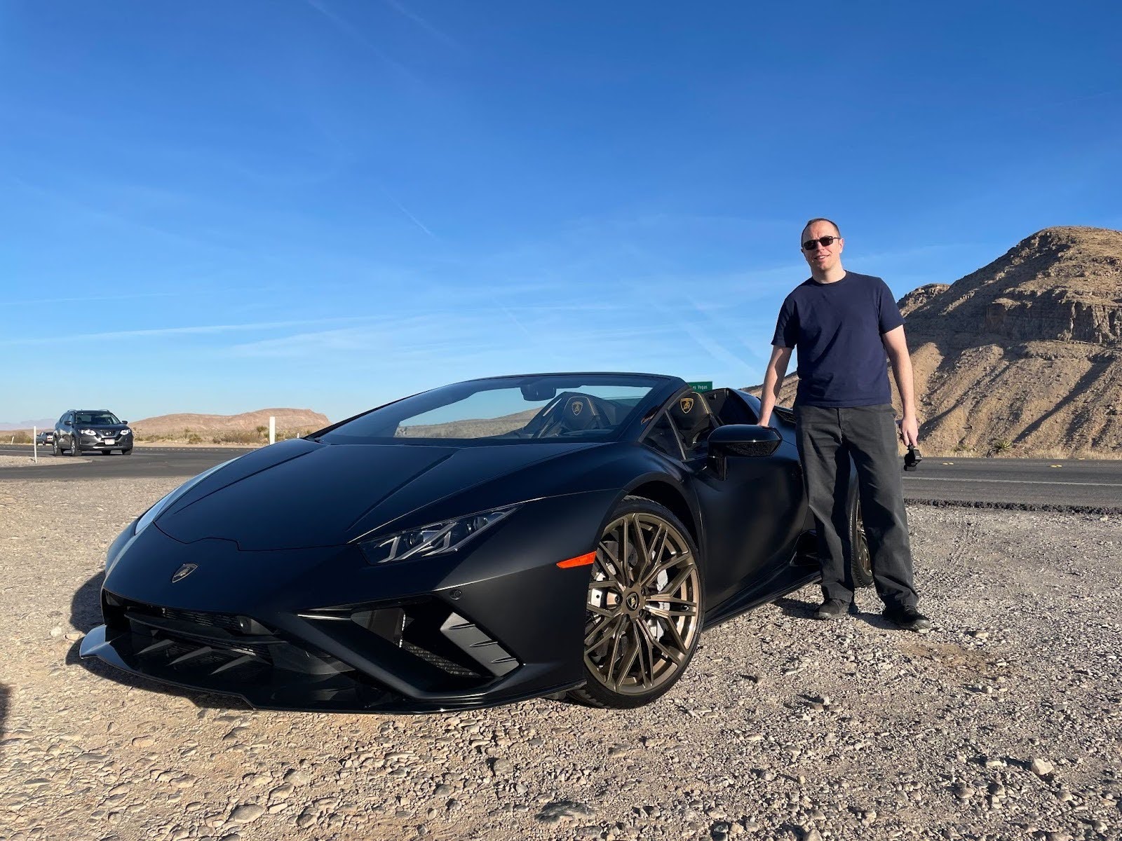 Chris Curl and a lambo