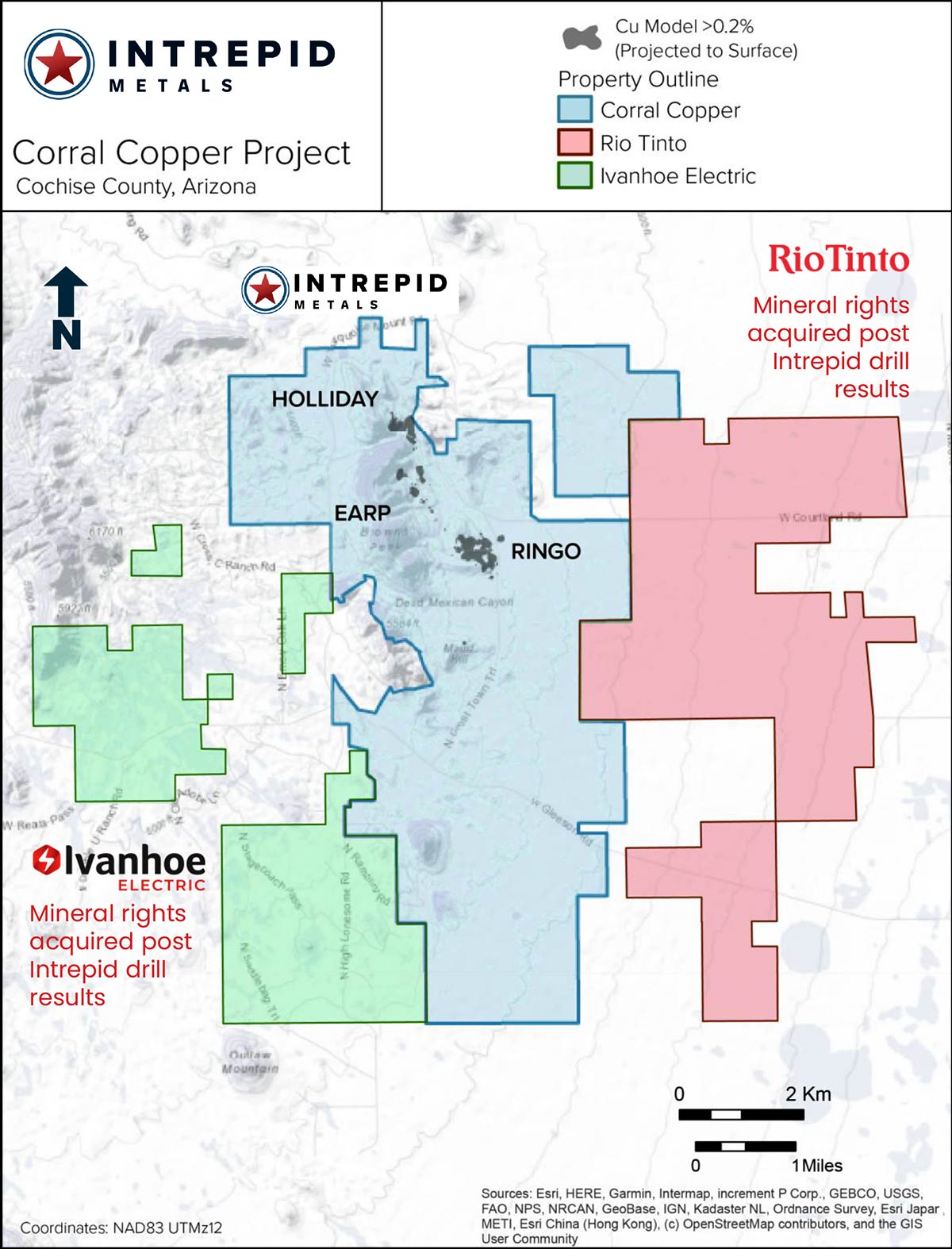 Intrepid Metals project map