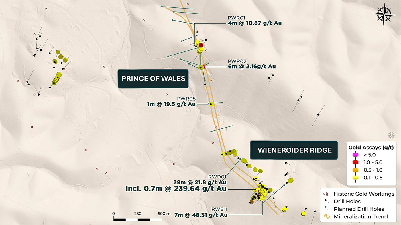 Prince of Wales and Wieneroider Ridge maps