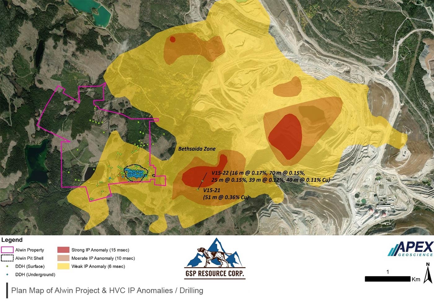 Alwin Project and HVC IP anomalies map