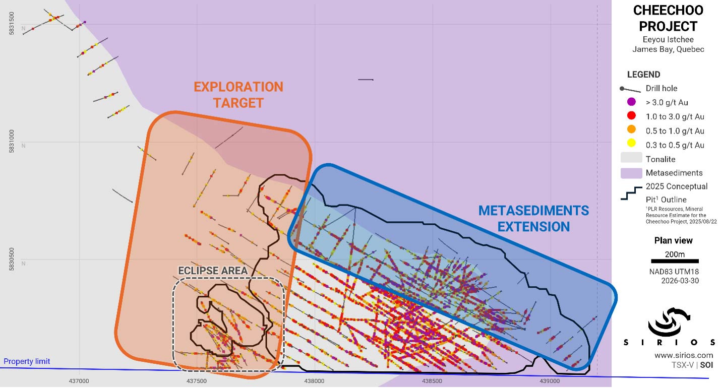 Target area and extension area maps