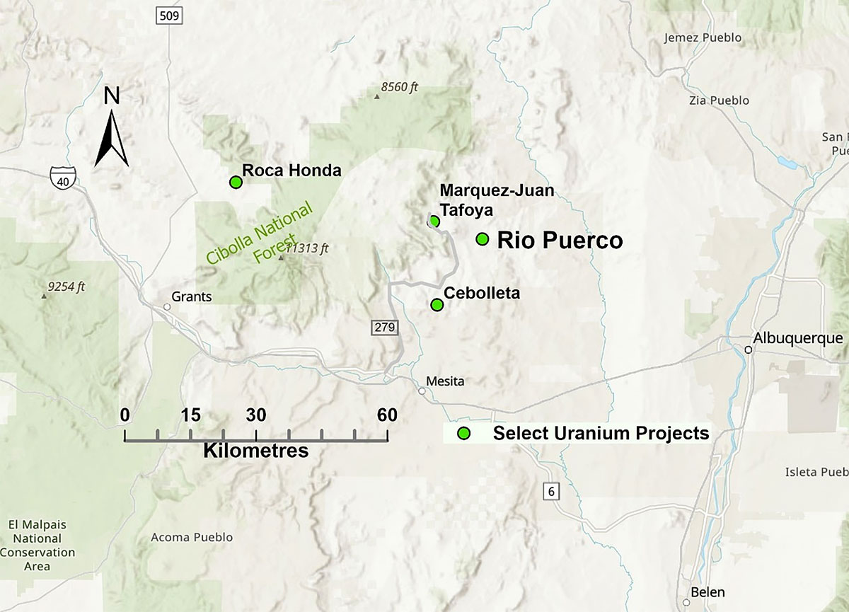 Rio Puerco projects map