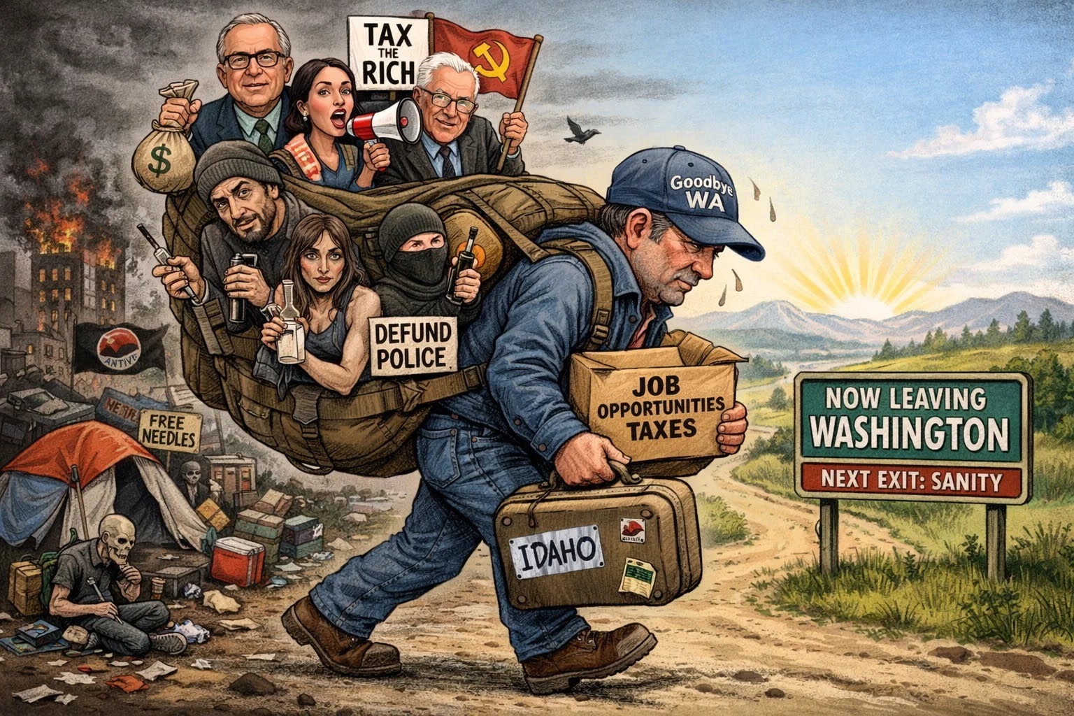 Political dysfunction cartoon