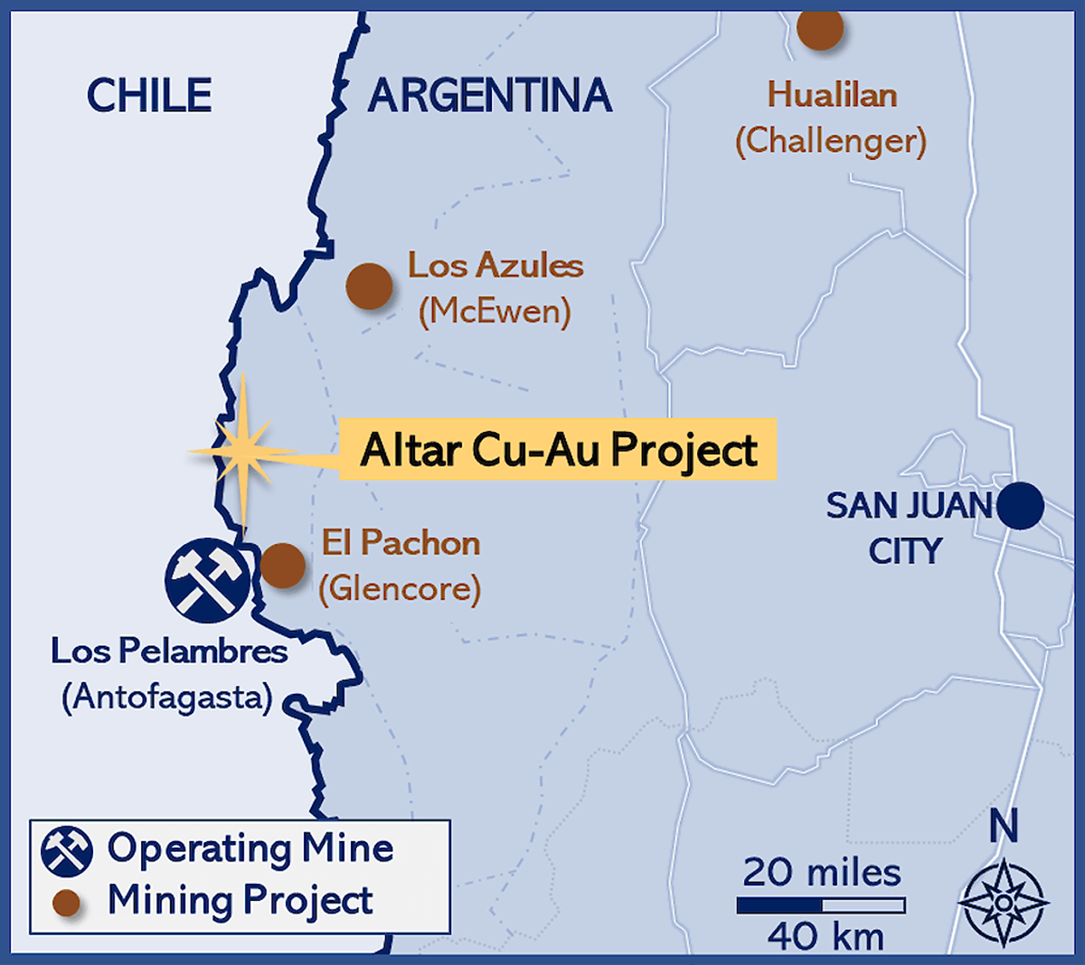 Altar Cu-Au Project Map