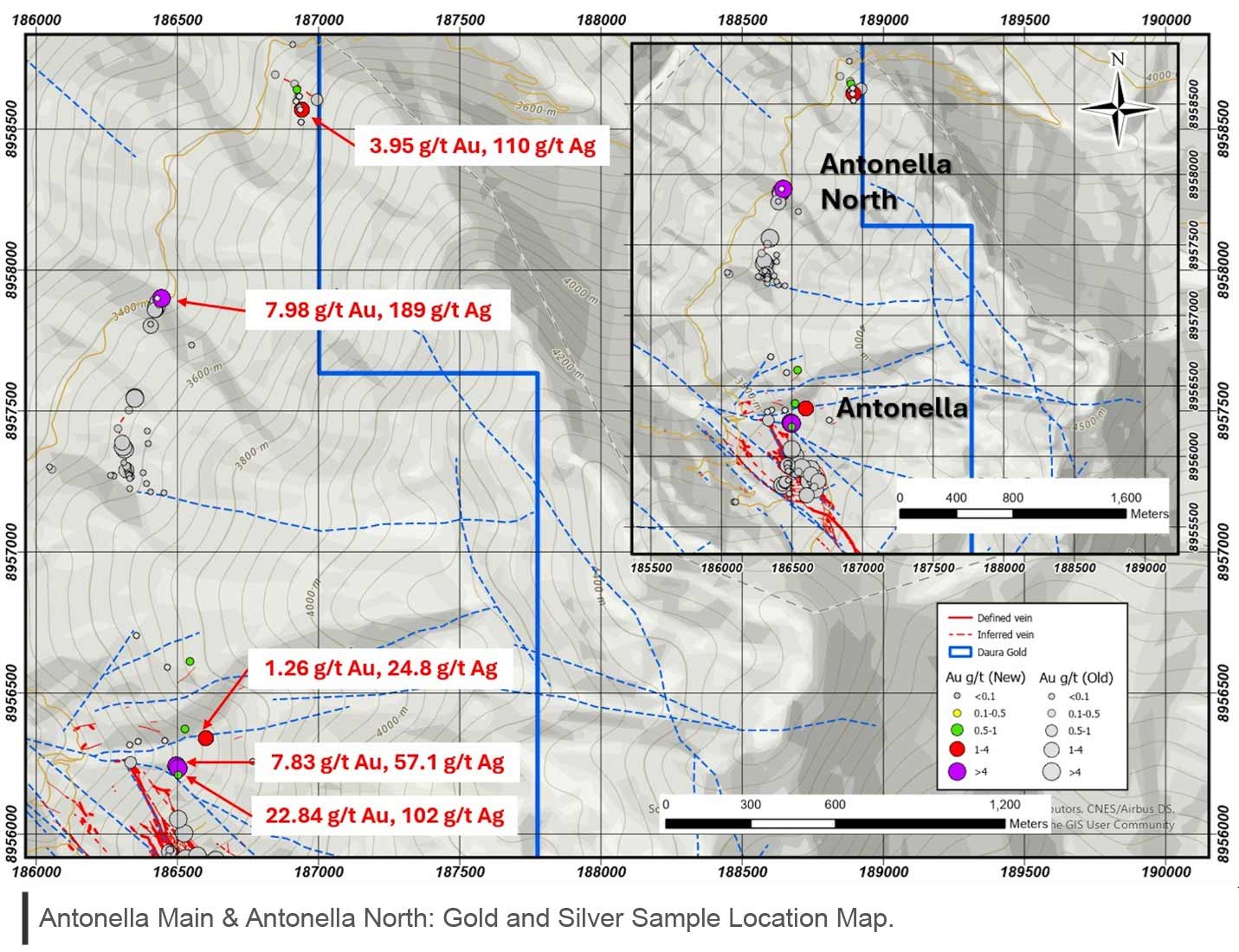 Antonella and Antonella North map