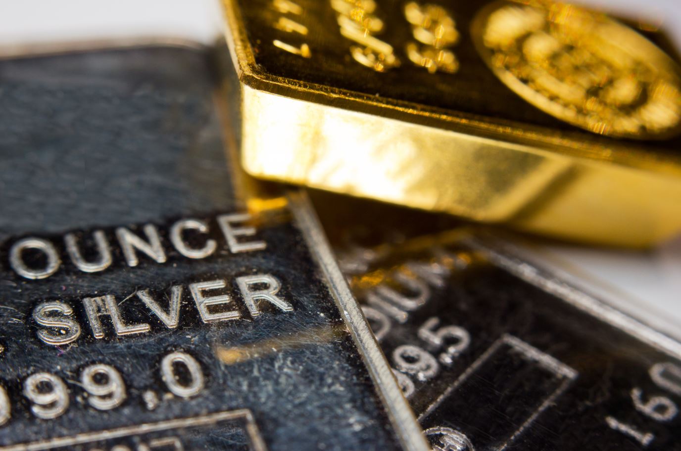 gold and silver bars
