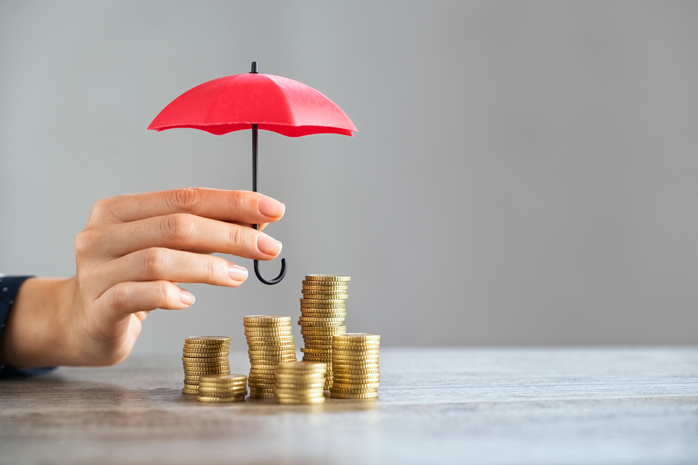 money under umbrella