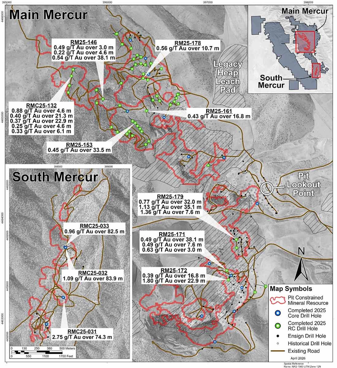 Main Mercur project map