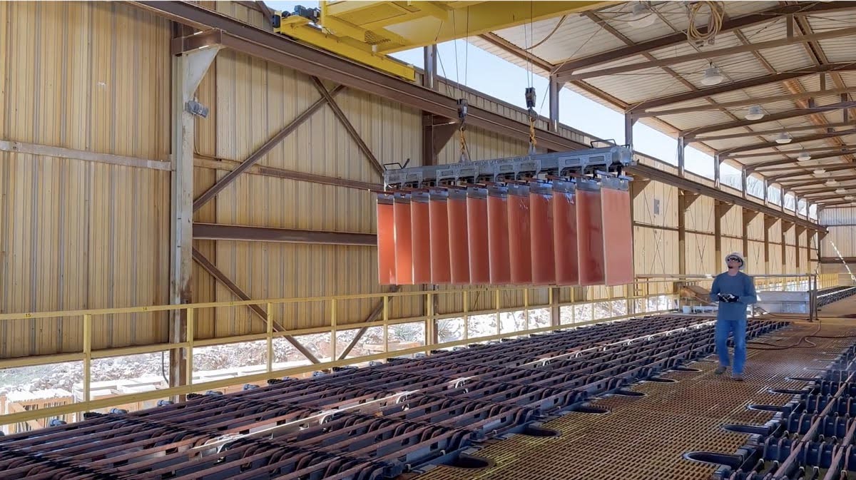 copper sheet in production