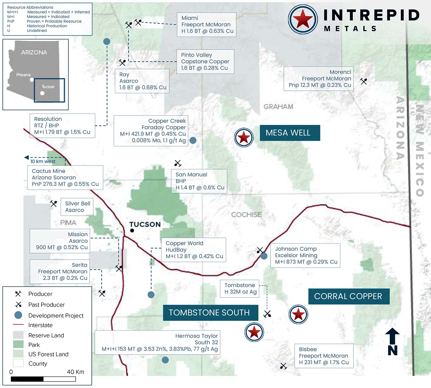 Intrepid Metals project map