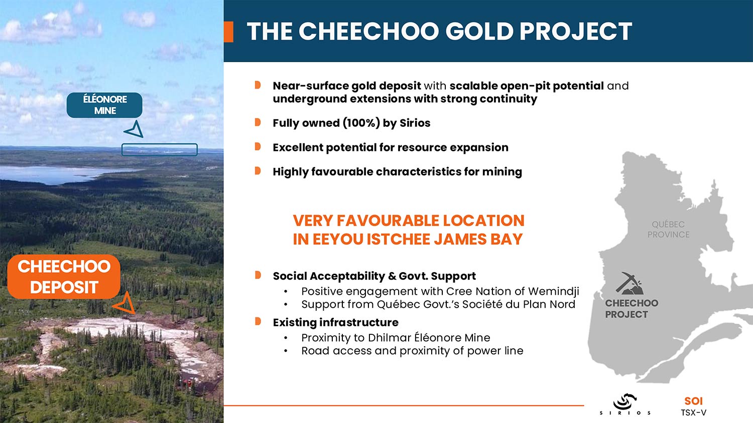Cheechoo Gold Project overview