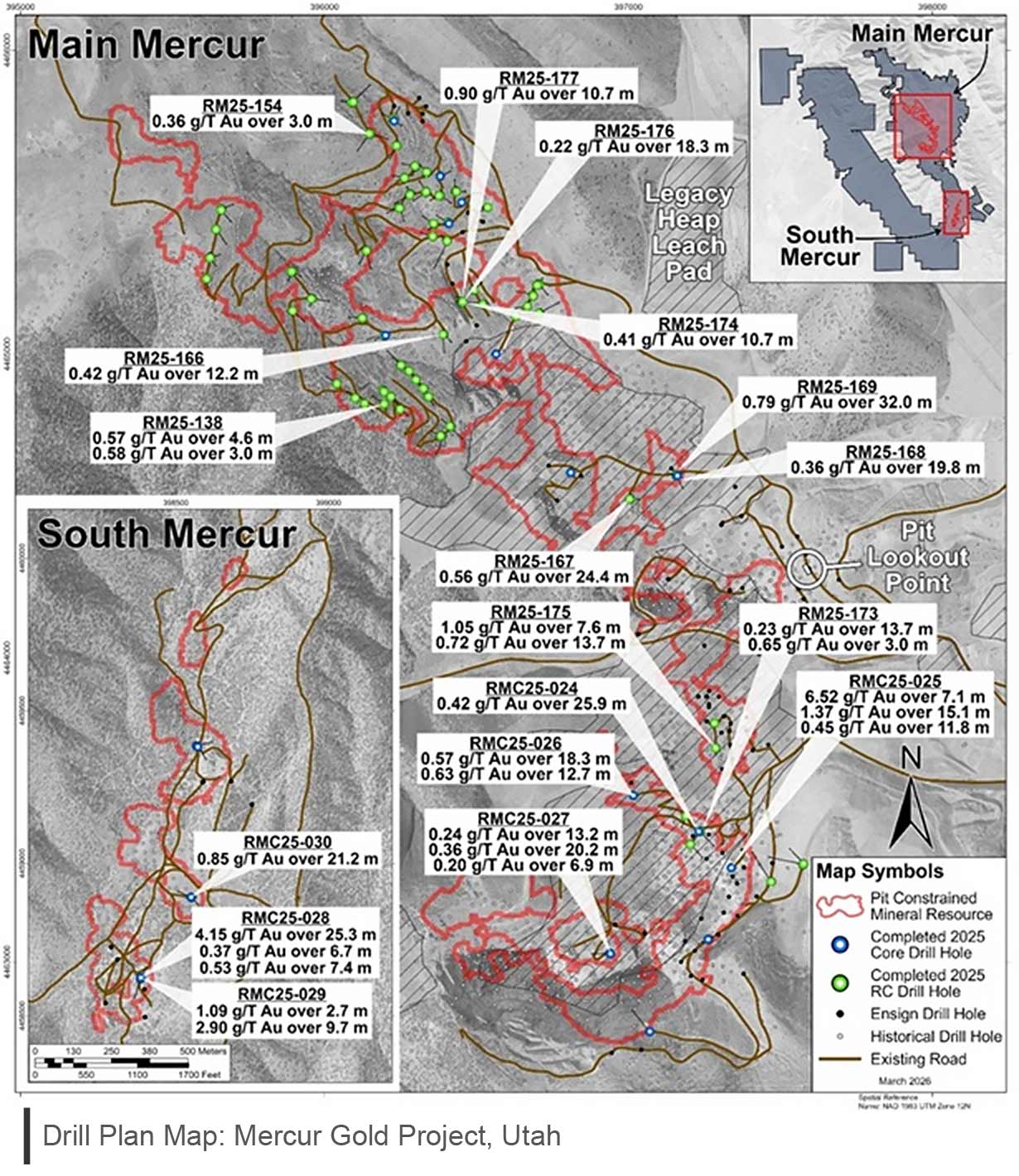 Mercur Locations map