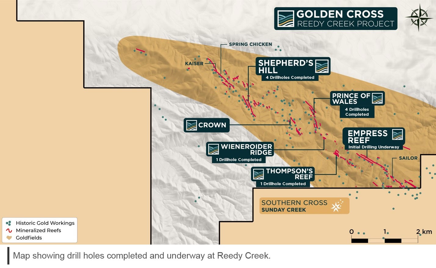 Golden Cross Resources map